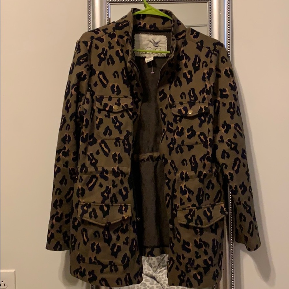 Anthropologie Leopard Tabitha coat